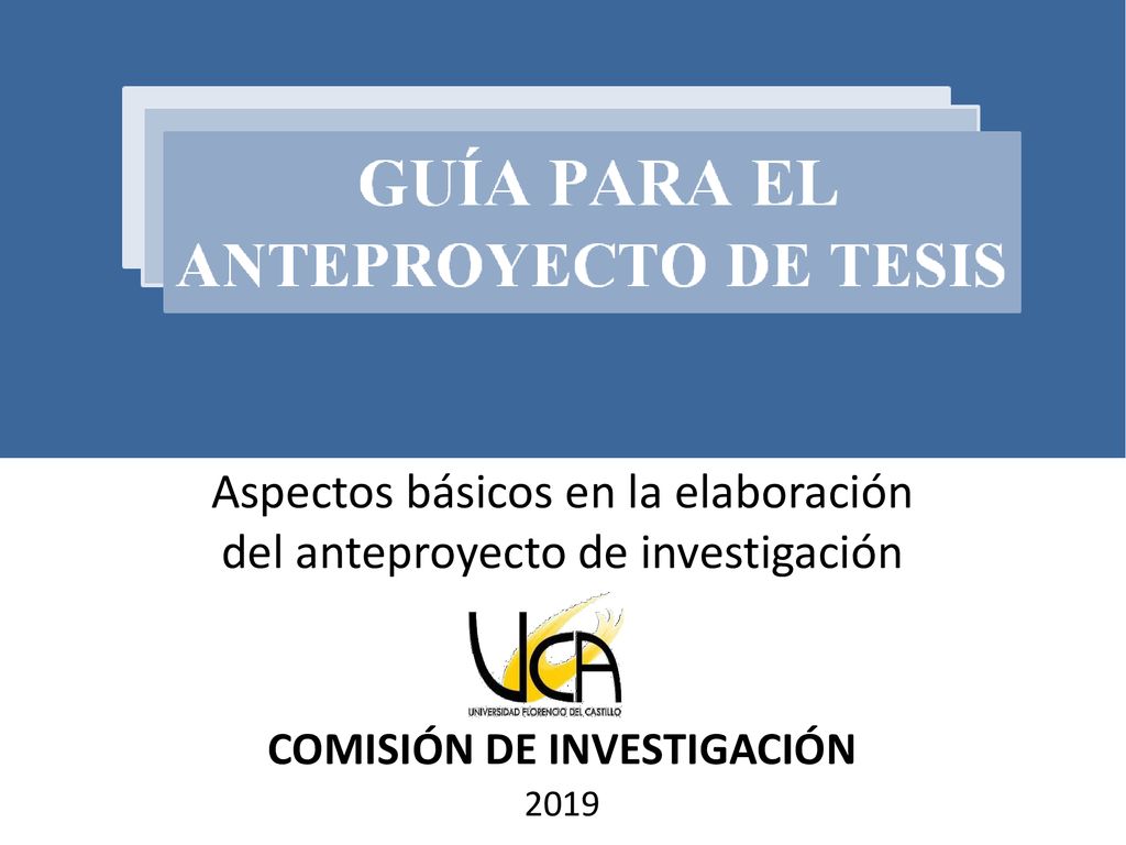 Aspectos básicos en la elaboración del anteproyecto de investigación
