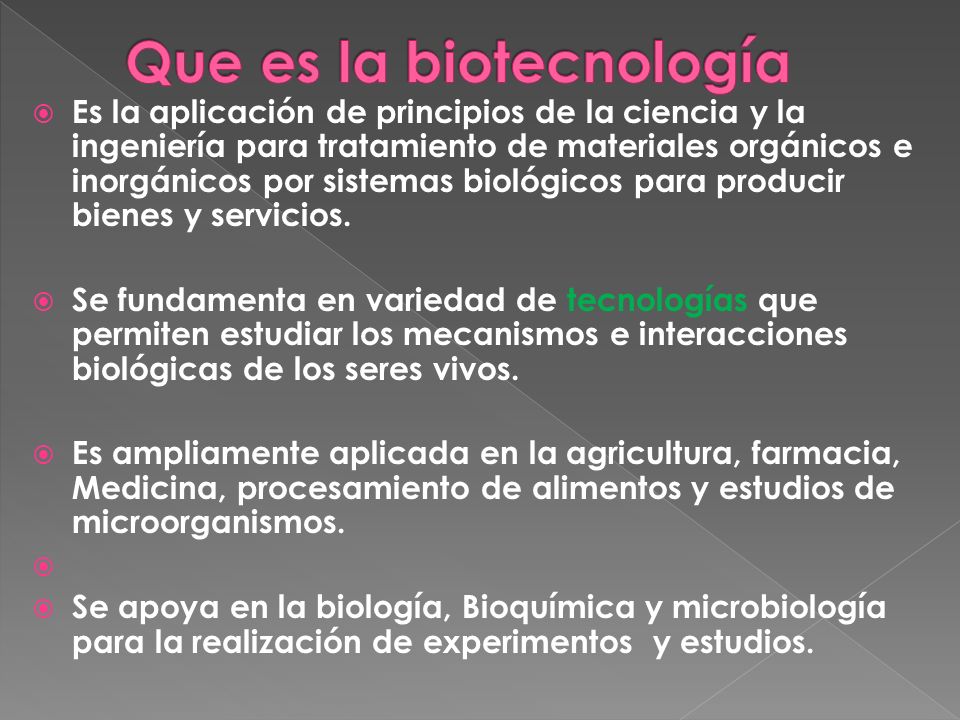 Que es la biotecnología