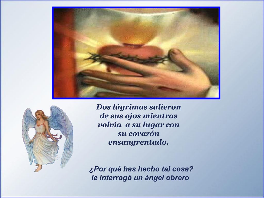 Dos lágrimas salieron de sus ojos mientras volvía a su lugar con