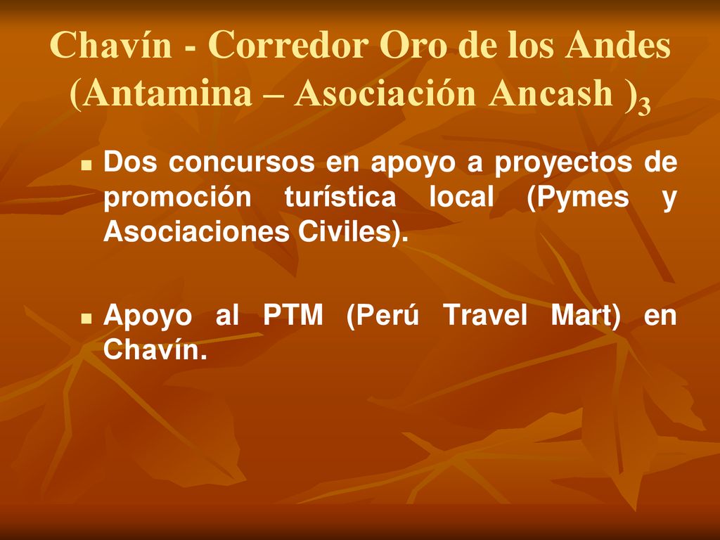 Chavín - Corredor Oro de los Andes (Antamina – Asociación Ancash )3