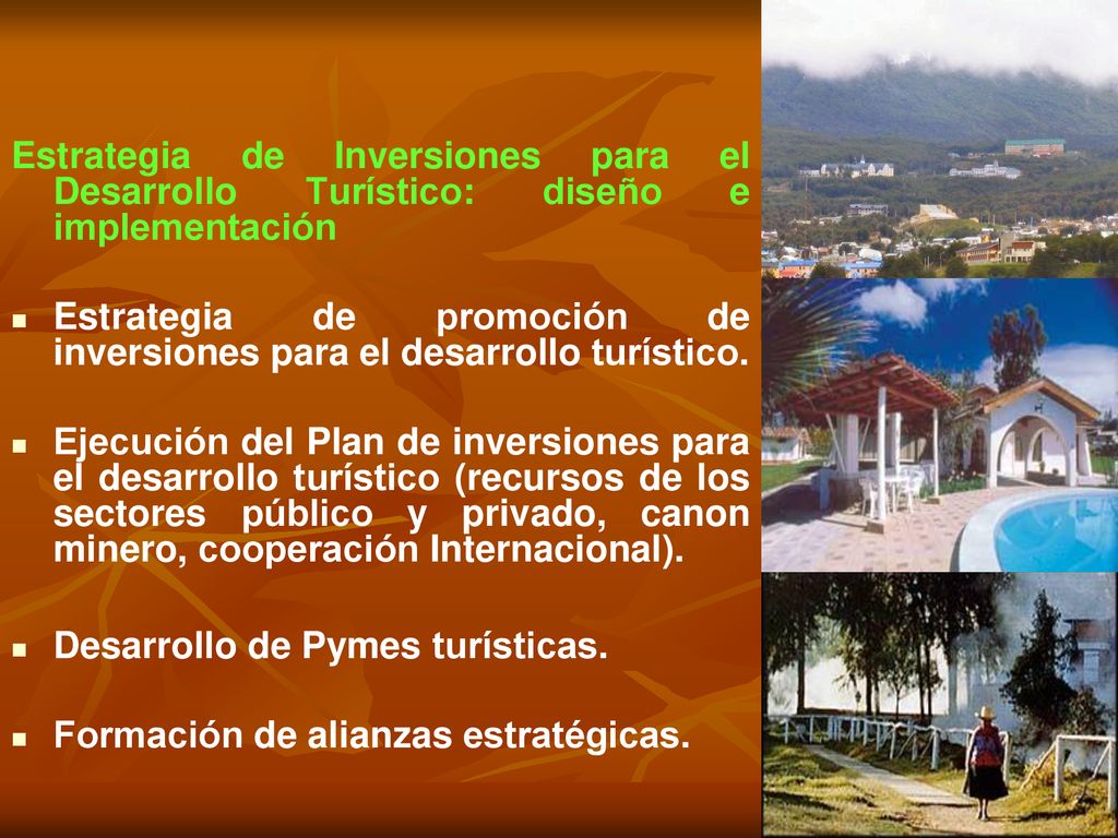 Estrategia de Inversiones para el Desarrollo Turístico: diseño e implementación