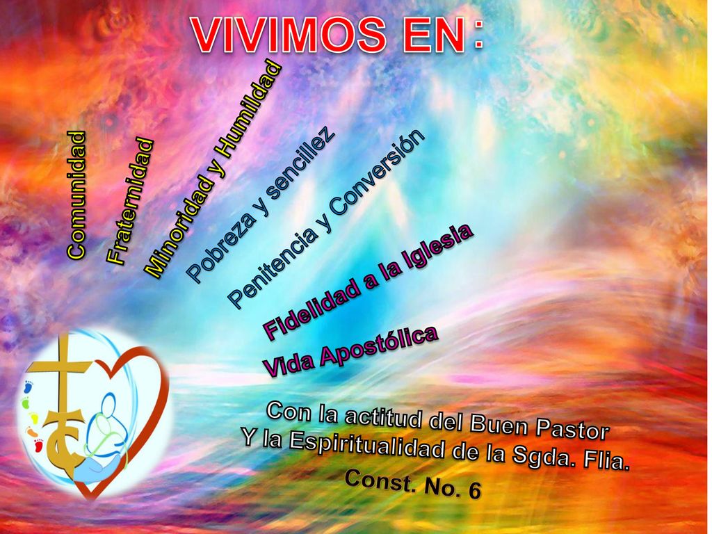 Con la actitud del Buen Pastor Y la Espiritualidad de la Sgda. Flia.