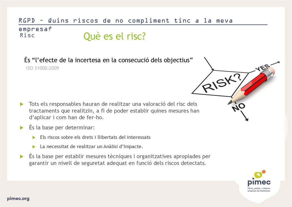 RGPD – Quins riscos de no compliment tinc a la meva empresa