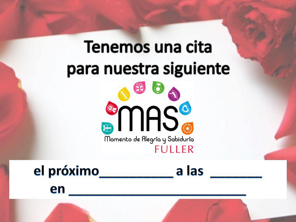el próximo__________ a las _______ en ________________________