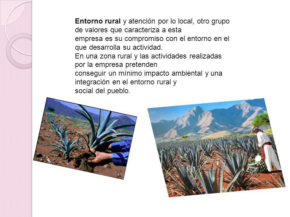 Entorno rural y atención por lo local, otro grupo de valores que caracteriza a esta