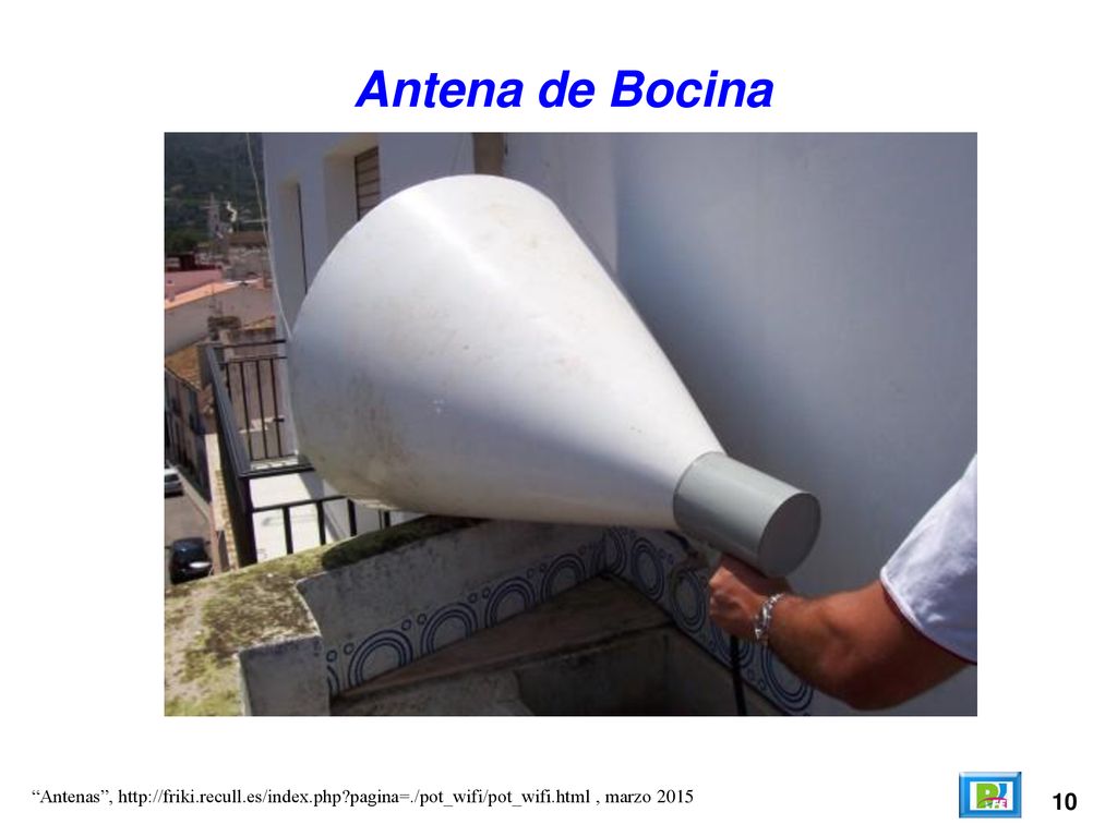 Antena de Bocina Antenas ,   pagina=./pot_wifi/pot_wifi.html , marzo