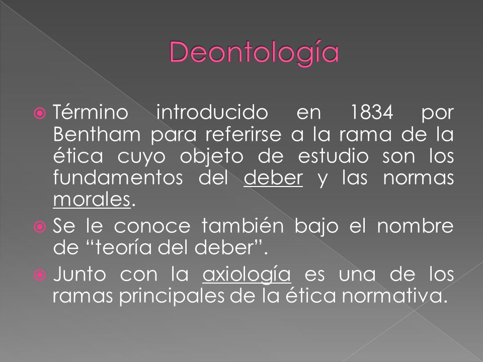 Deontología
