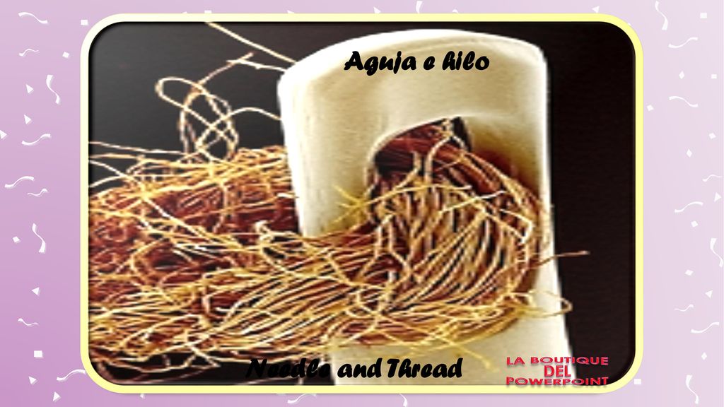 Aguja e hilo Needle and Thread LA BOUTIQUE DEL POWERPOINT