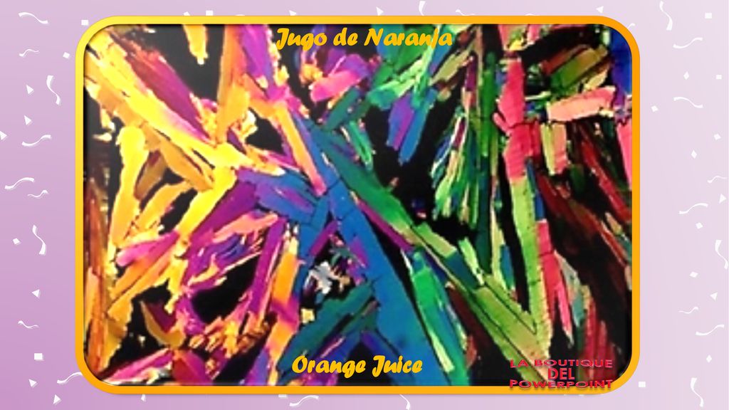 Jugo de Naranja Orange Juice LA BOUTIQUE DEL POWERPOINT