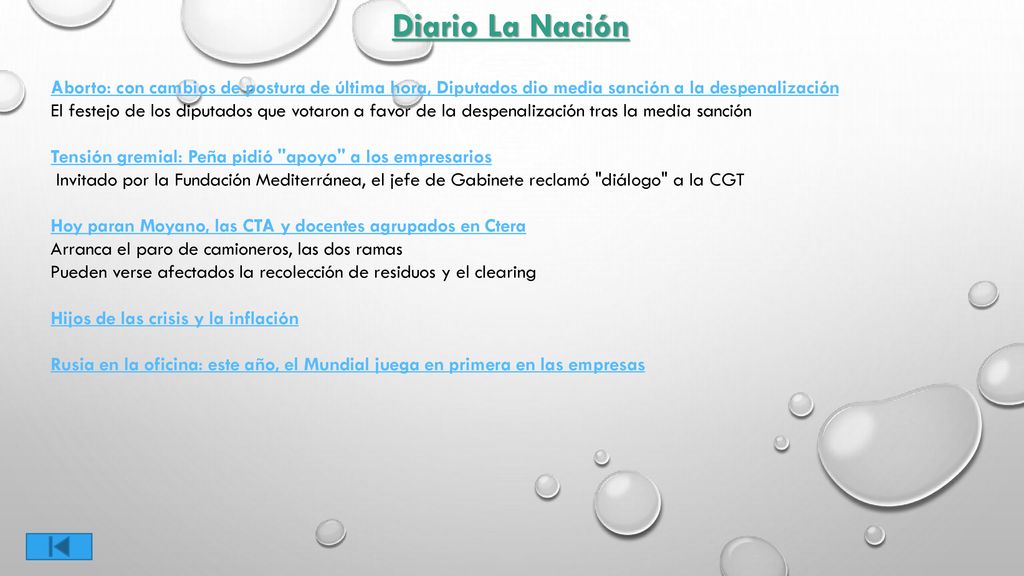 Diario La Nación Aborto: con cambios de postura de última hora, Diputados dio media sanción a la despenalización.