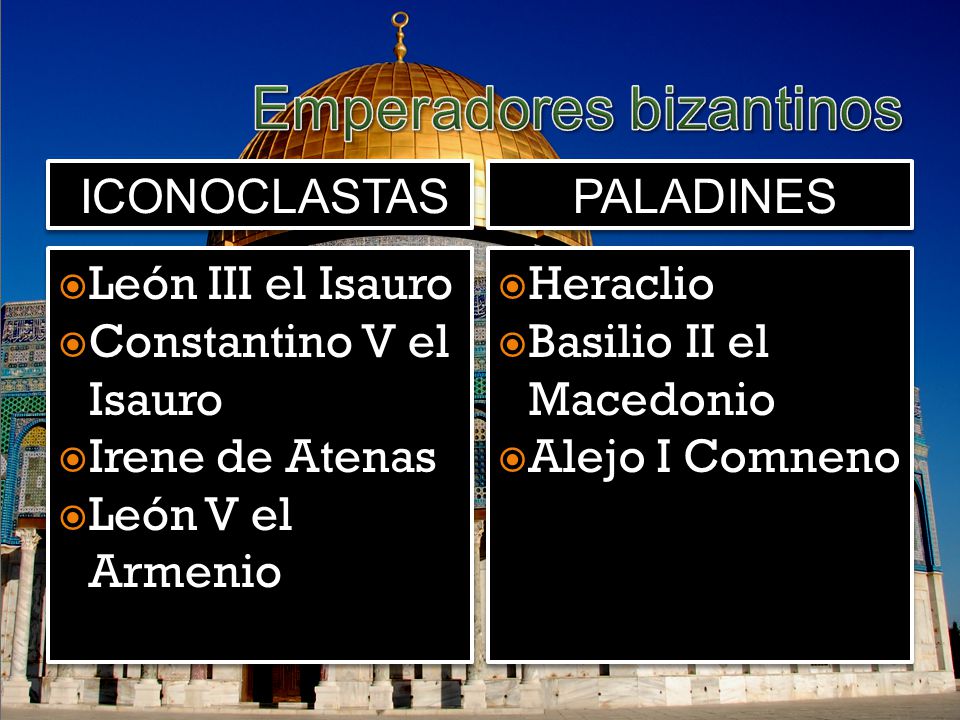 Emperadores bizantinos