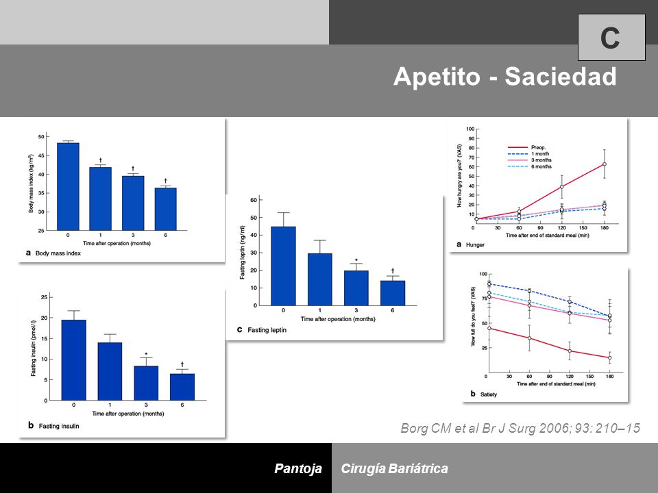 C Apetito - Saciedad Borg CM et al Br J Surg 2006; 93: 210–15