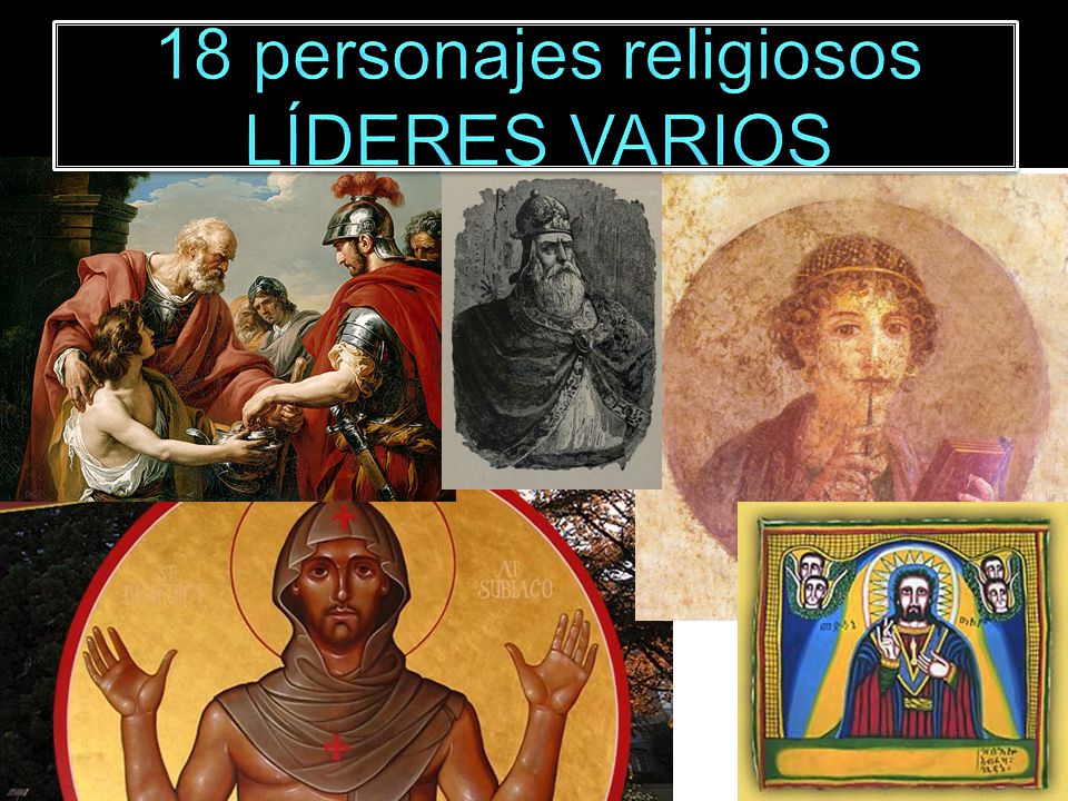 18 personajes religiosos LÍDERES VARIOS
