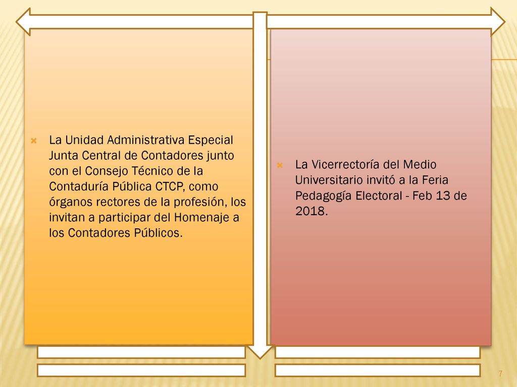 La Unidad Administrativa Especial Junta Central de Contadores junto con el Consejo Técnico de la Contaduría Pública CTCP, como órganos rectores de la profesión, los invitan a participar del Homenaje a los Contadores Públicos.