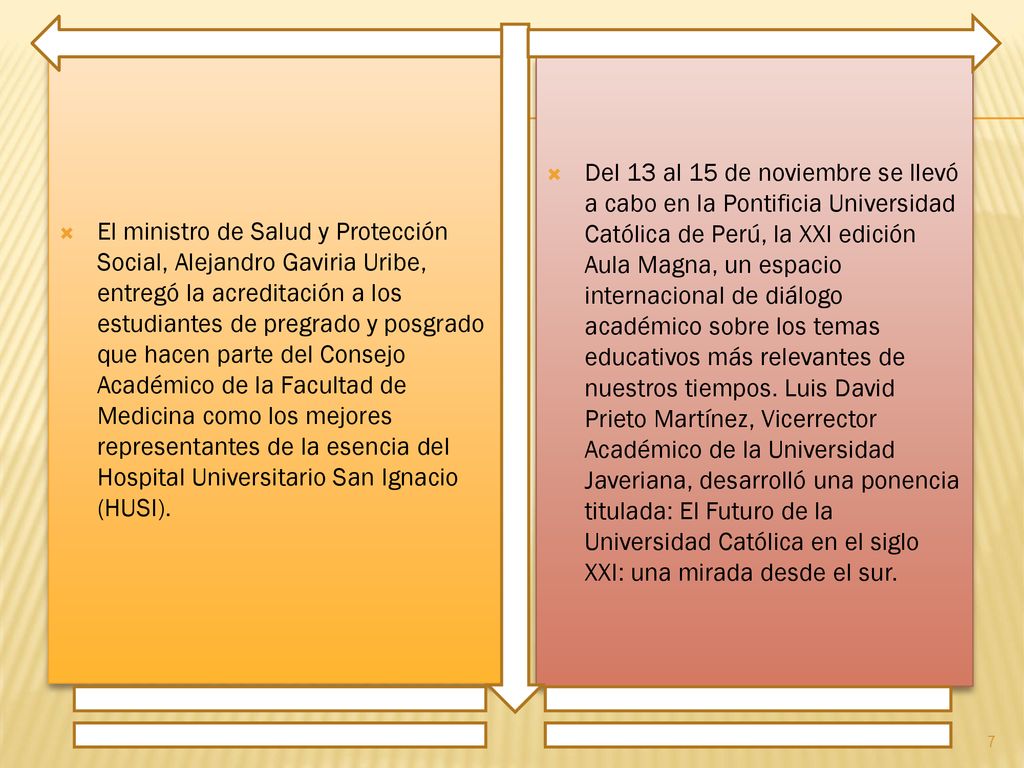 El ministro de Salud y Protección Social, Alejandro Gaviria Uribe, entregó la acreditación a los estudiantes de pregrado y posgrado que hacen parte del Consejo Académico de la Facultad de Medicina como los mejores representantes de la esencia del Hospital Universitario San Ignacio (HUSI).