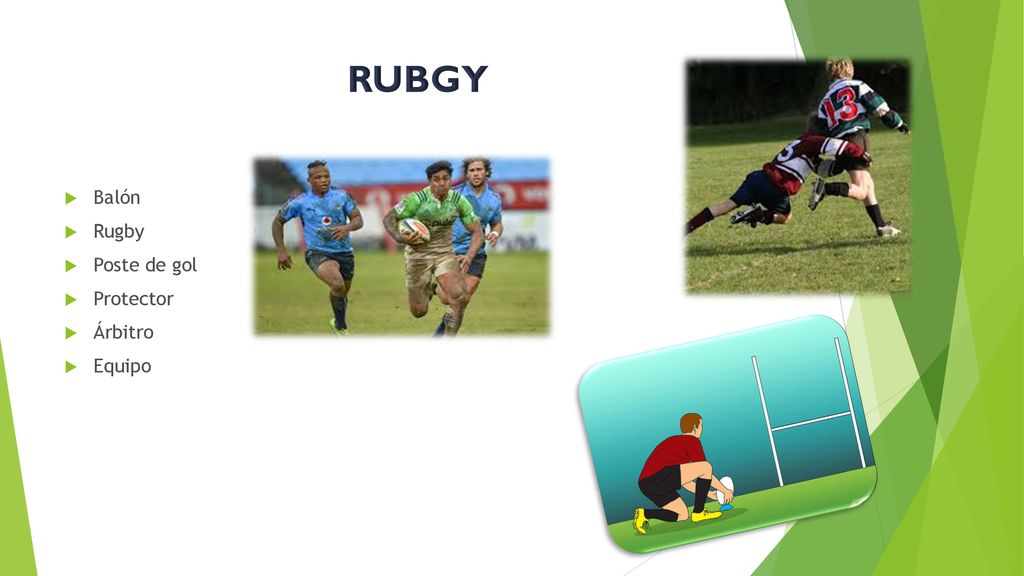 RUBGY Balón Rugby Poste de gol Protector Árbitro Equipo