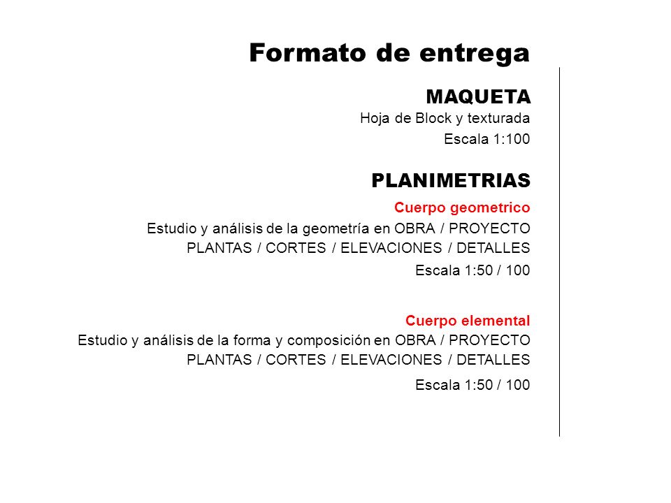 Formato de entrega MAQUETA PLANIMETRIAS Hoja de Block y texturada