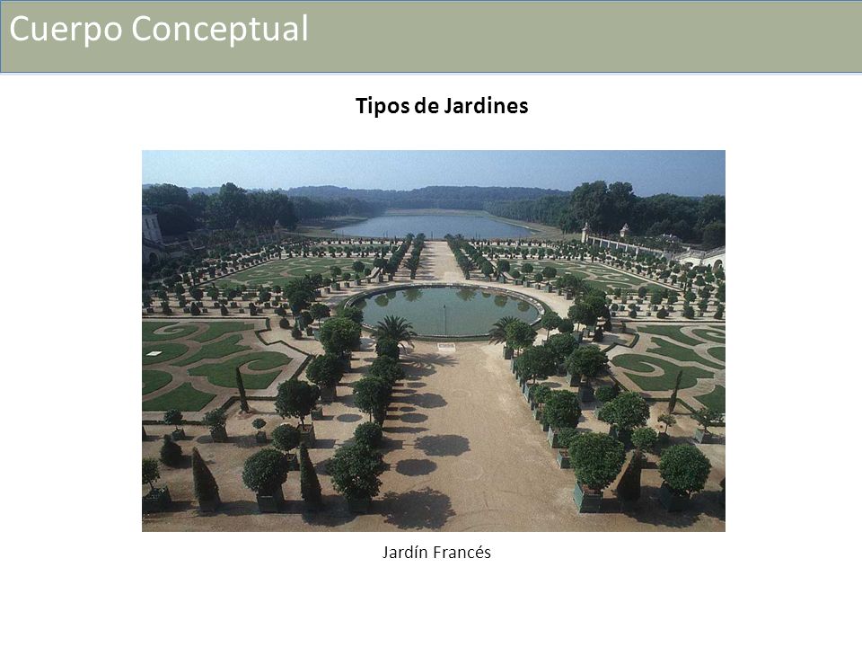 Cuerpo Conceptual Cuerpo Conceptual Tipos de Jardines Jardín Francés