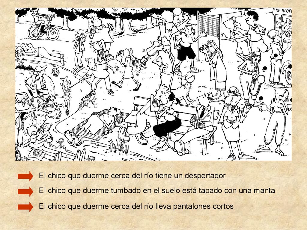 El chico que duerme cerca del río tiene un despertador
