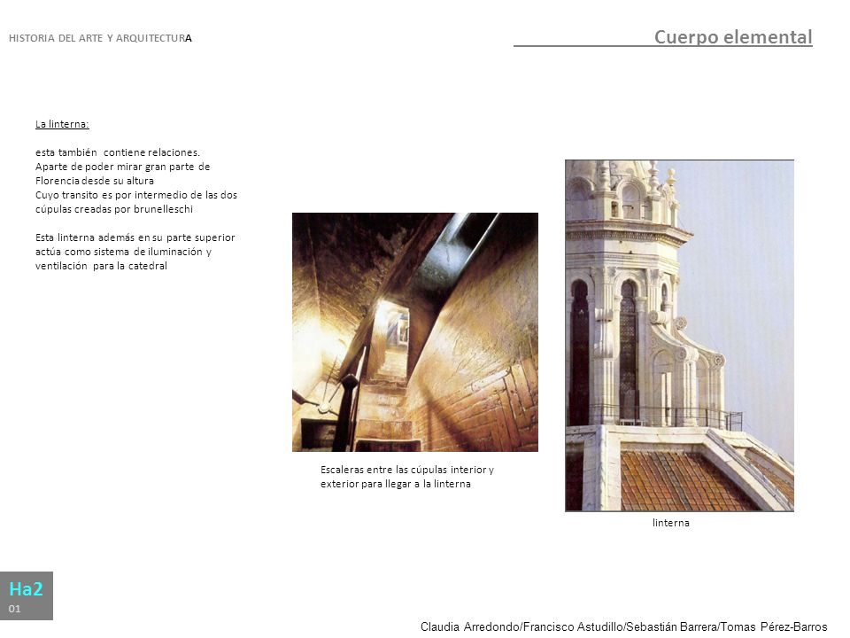 Cuerpo elemental Ha2 HISTORIA DEL ARTE Y ARQUITECTURA La linterna: