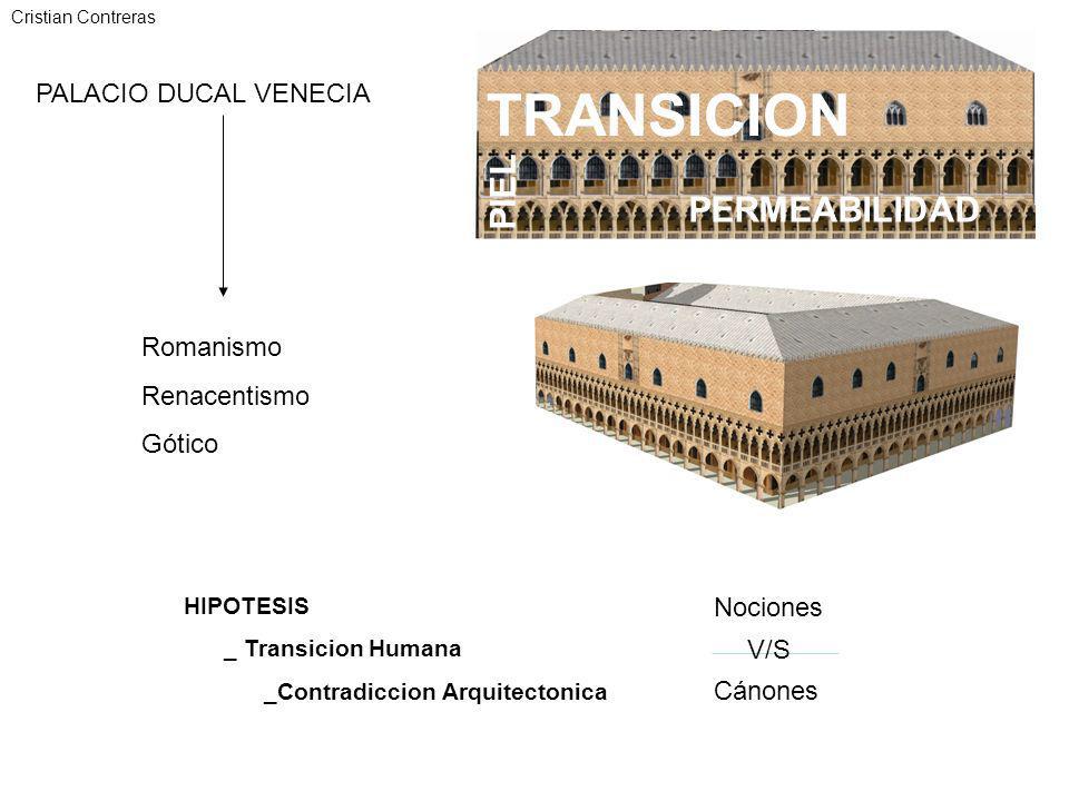 TRANSICION PIEL PERMEABILIDAD PALACIO DUCAL VENECIA Romanismo