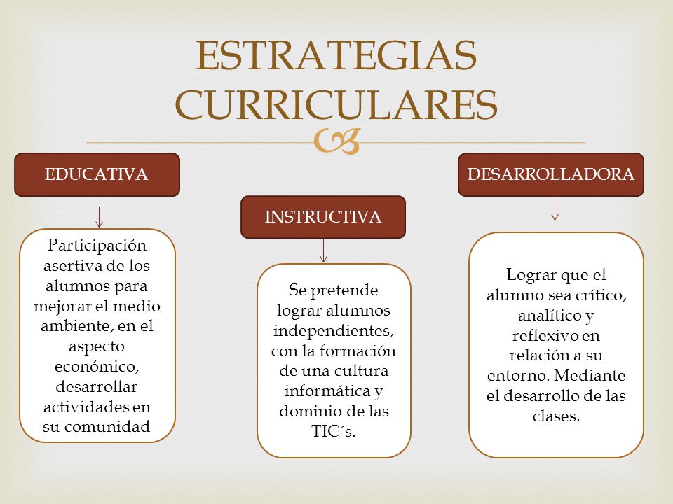 ESTRATEGIAS CURRICULARES