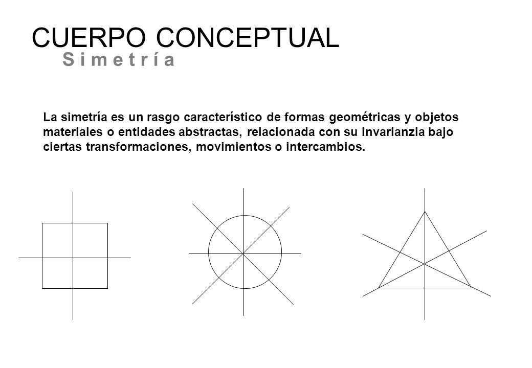 CUERPO CONCEPTUAL S i m e t r í a
