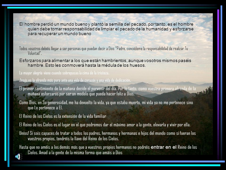 El Reino de los Cielos es la extensión de la vida familiar