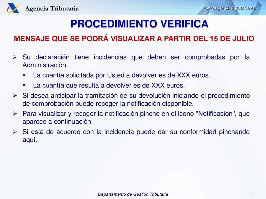 MENSAJE QUE SE PODRÁ VISUALIZAR A PARTIR DEL 15 DE JULIO