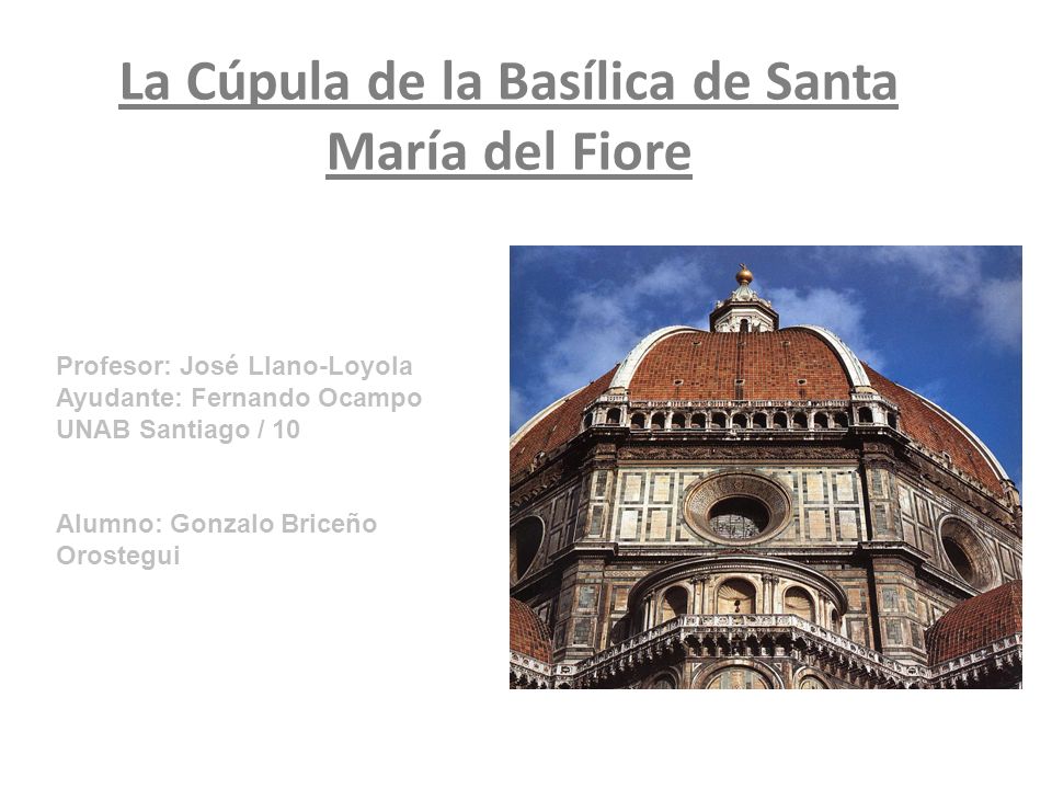 La Cúpula de la Basílica de Santa María del Fiore