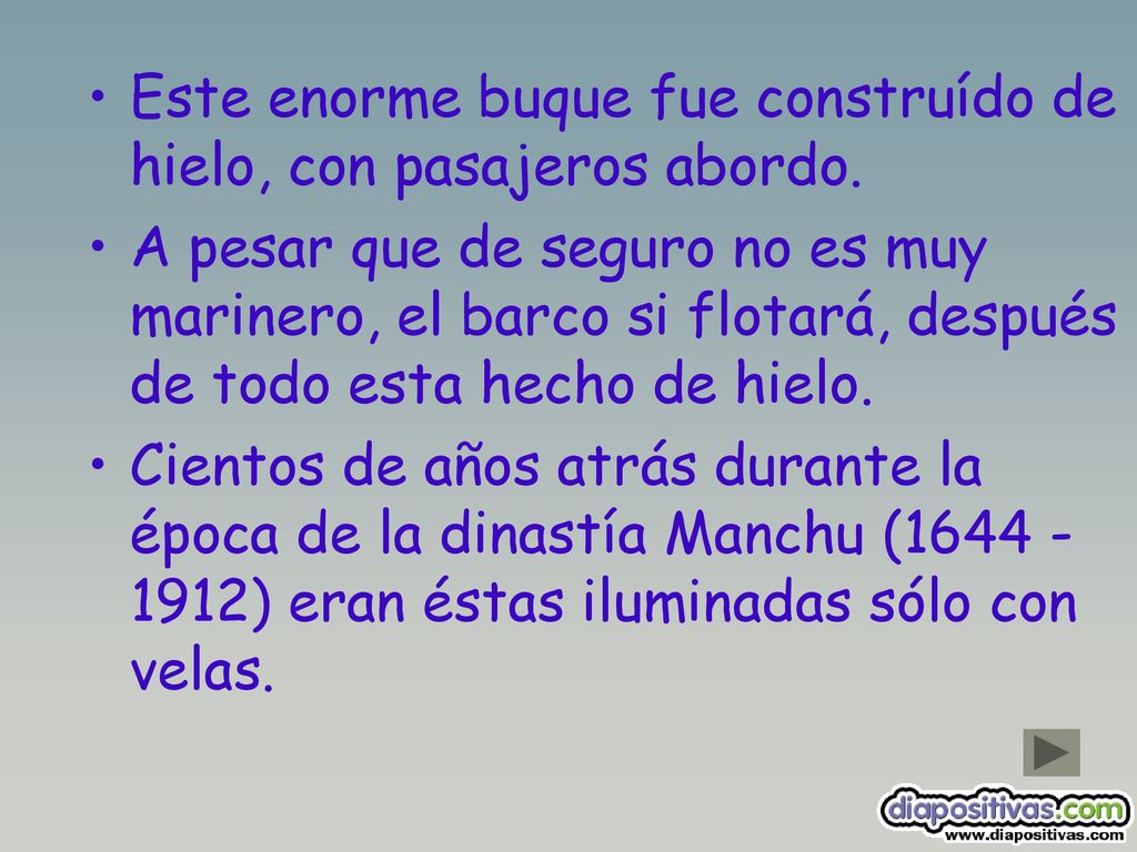 Este enorme buque fue construído de hielo, con pasajeros abordo.