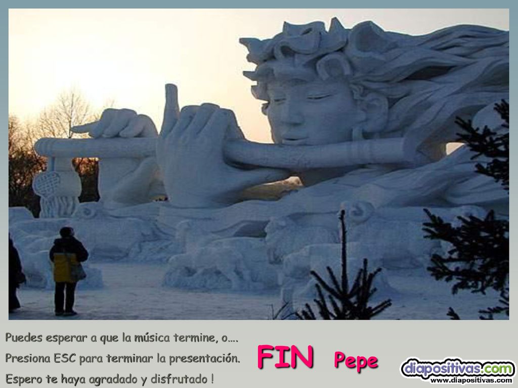 FIN Pepe Puedes esperar a que la música termine, o….