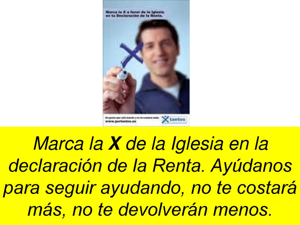 Marca la X de la Iglesia en la declaración de la Renta