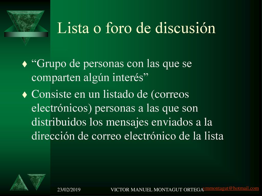 Lista o foro de discusión