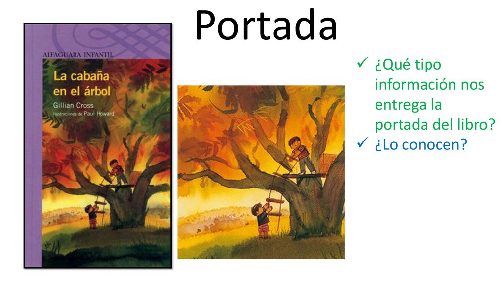 Portada ¿Qué tipo información nos entrega la portada del libro