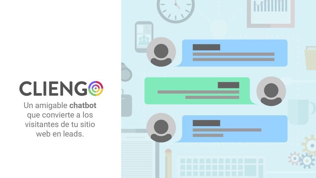 Un amigable chatbot que convierte a los visitantes de tu sitio web en leads.