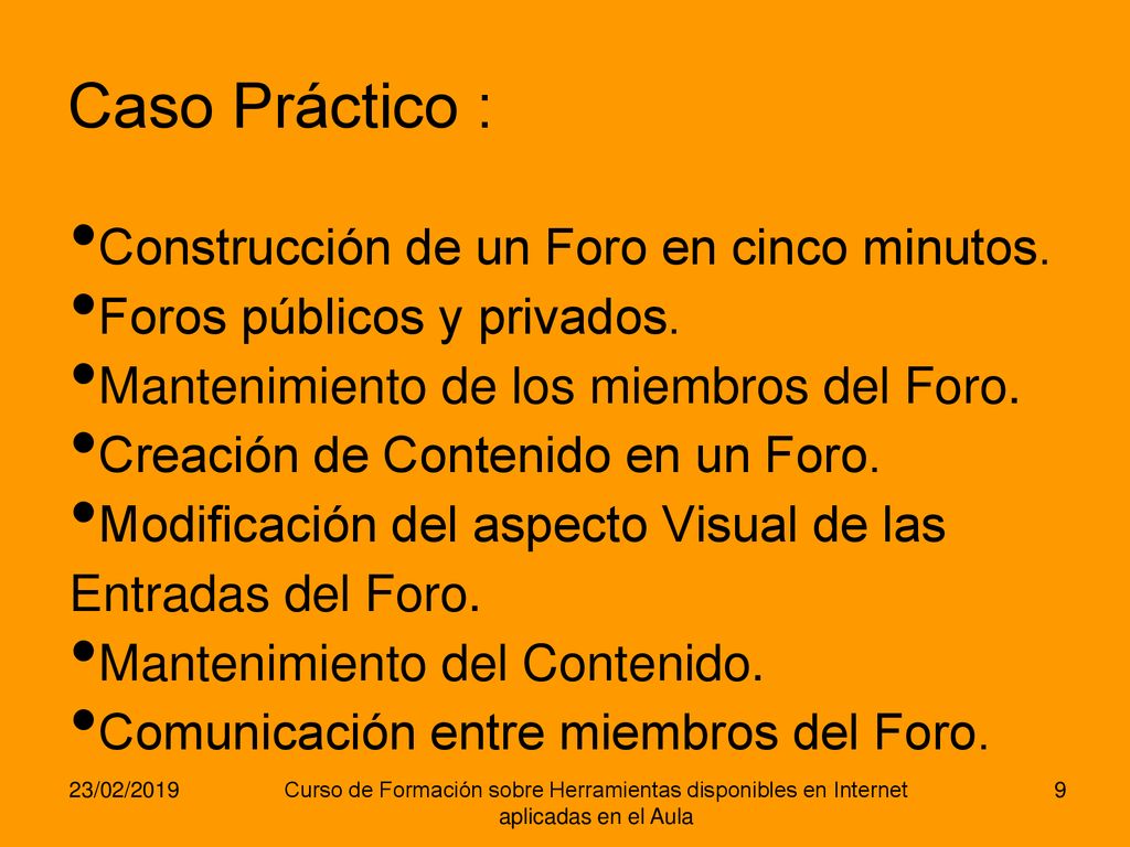 Caso Práctico : Construcción de un Foro en cinco minutos.
