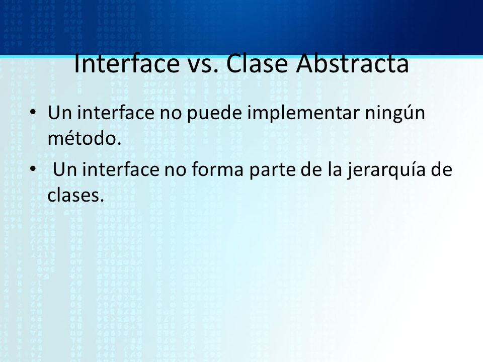 Interface vs. Clase Abstracta