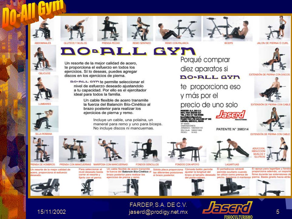 Alicaciones del Do-All Gym