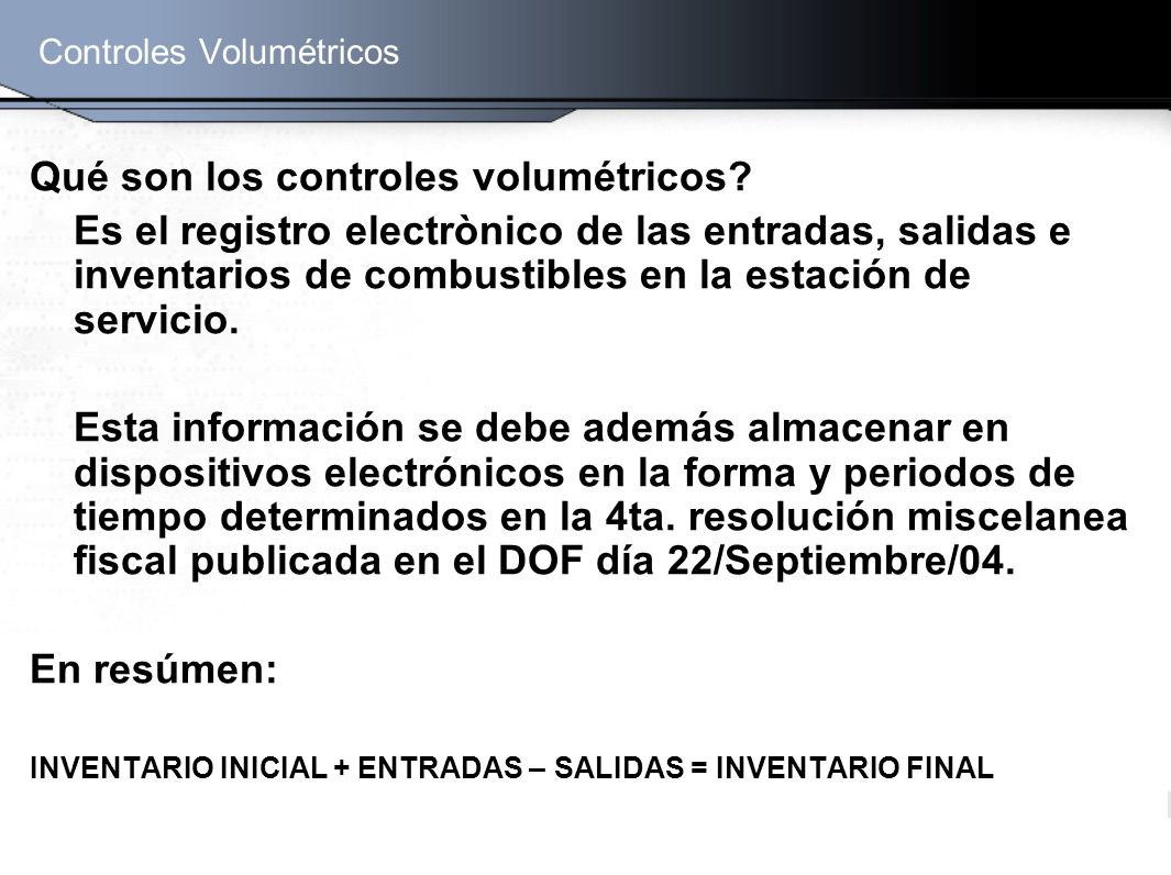Controles Volumétricos