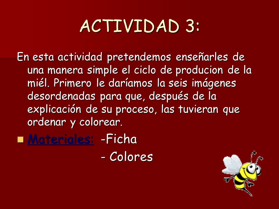 ACTIVIDAD 3: Materiales: -Ficha - Colores