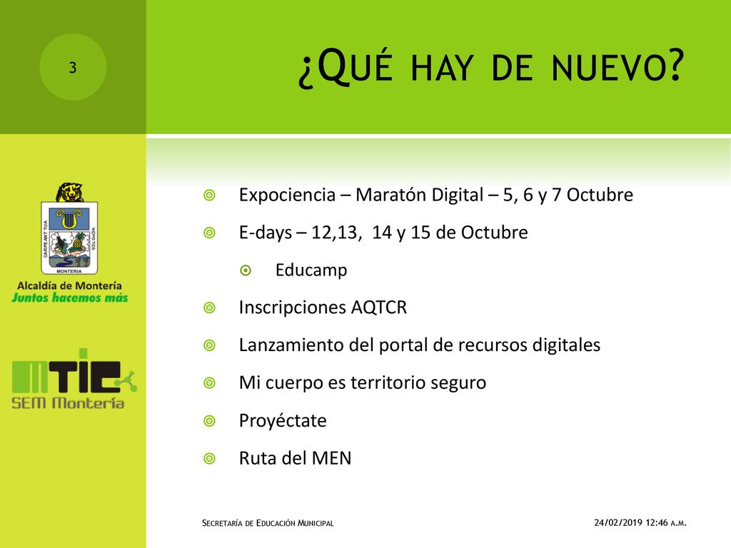 ¿Qué hay de nuevo Expociencia – Maratón Digital – 5, 6 y 7 Octubre