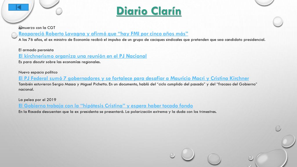 Diario Clarín Almuerzo con la CGT. Reapareció Roberto Lavagna y afirmó que hay FMI por cinco años más