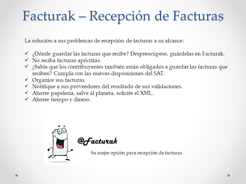 Facturak – Recepción de Facturas