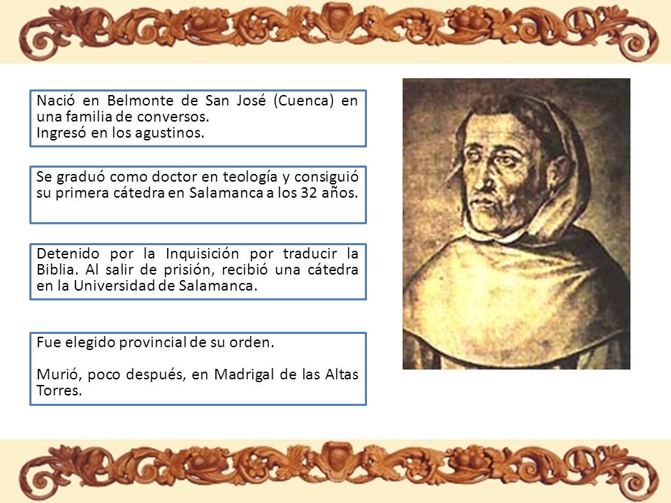 Nació en Belmonte de San José (Cuenca) en una familia de conversos.