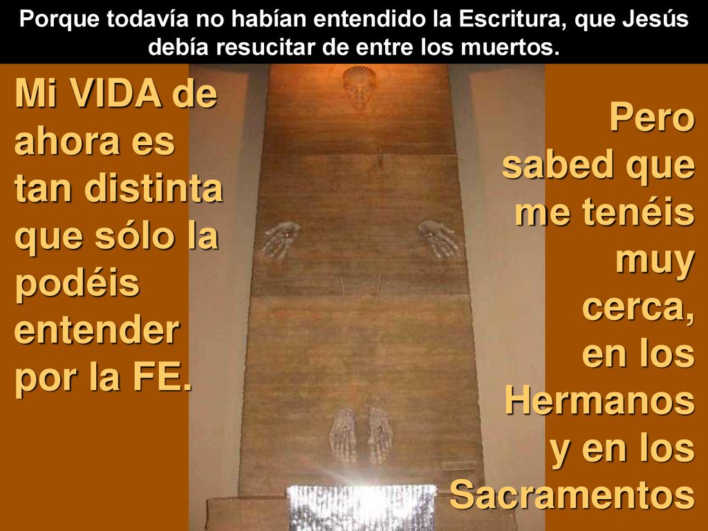 Mi VIDA de ahora es tan distinta que sólo la podéis entender