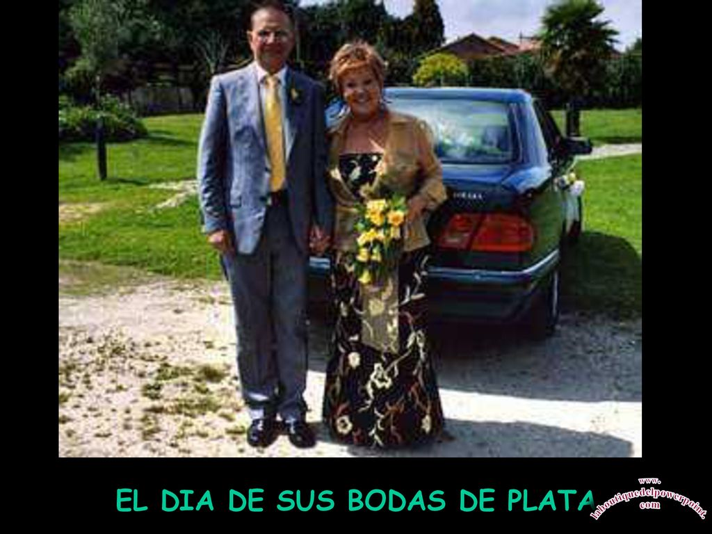 EL DIA DE SUS BODAS DE PLATA laboutiquedelpowerpoint.