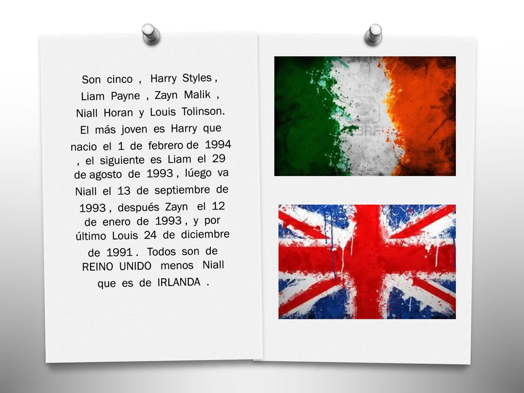 Niall Horan y Louis Tolinson. El más joven es Harry que