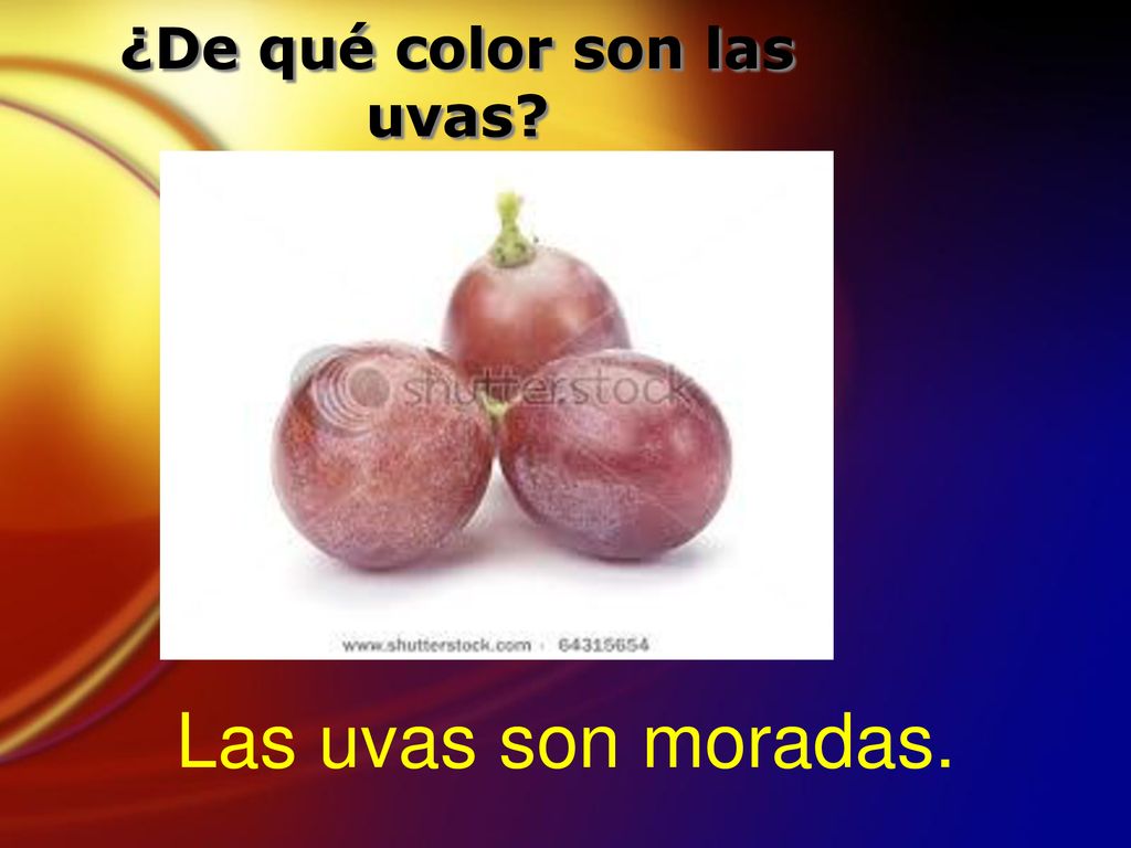 ¿De qué color son las uvas