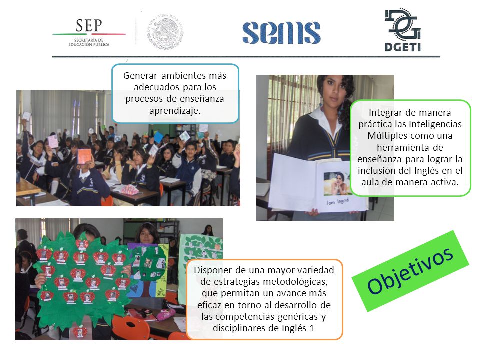 Generar ambientes más adecuados para los procesos de enseñanza aprendizaje.